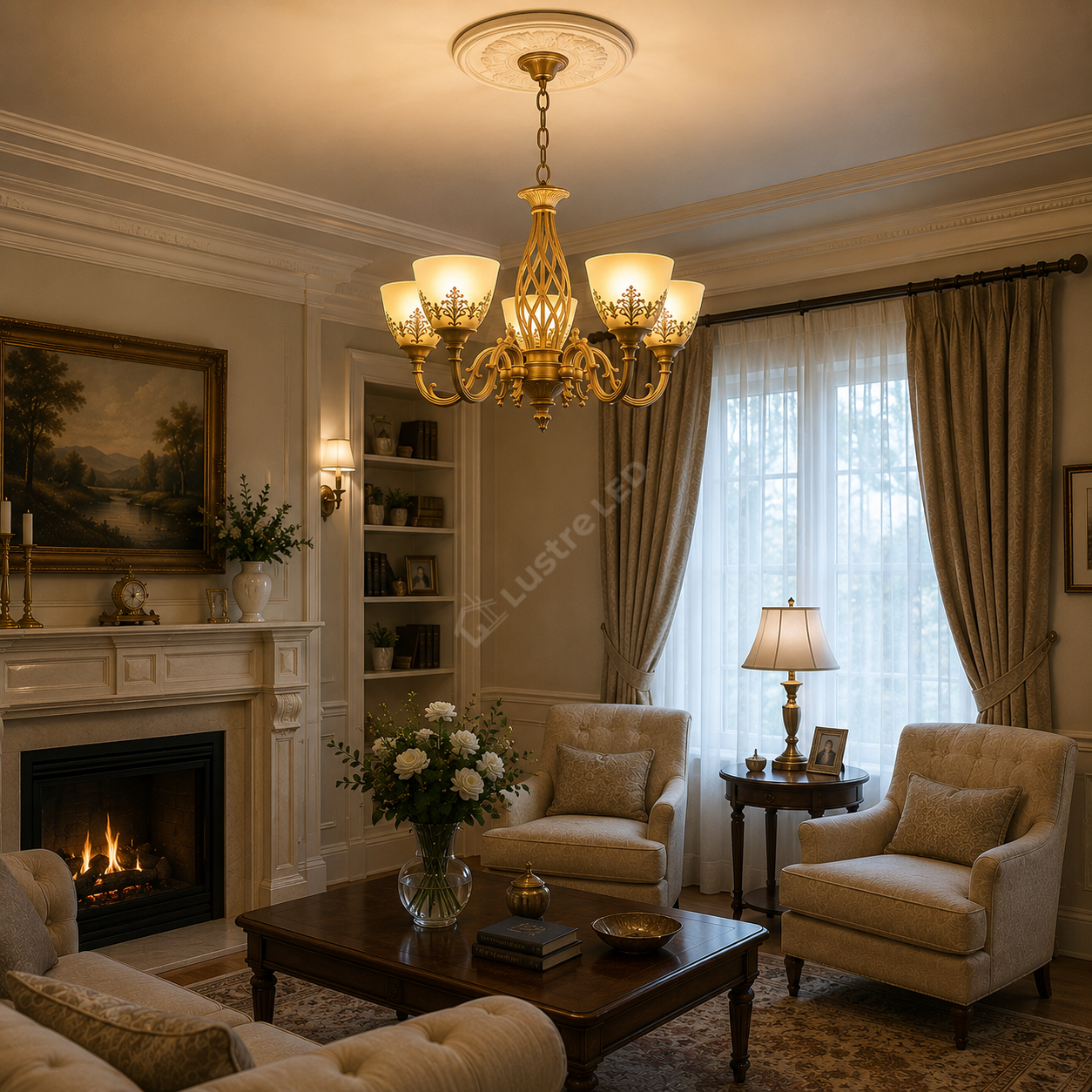 Candelabru MELO White 5XE27