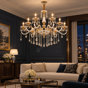 Candelabru Neoclasic Elegance Gold 12xE14 Ø75CM