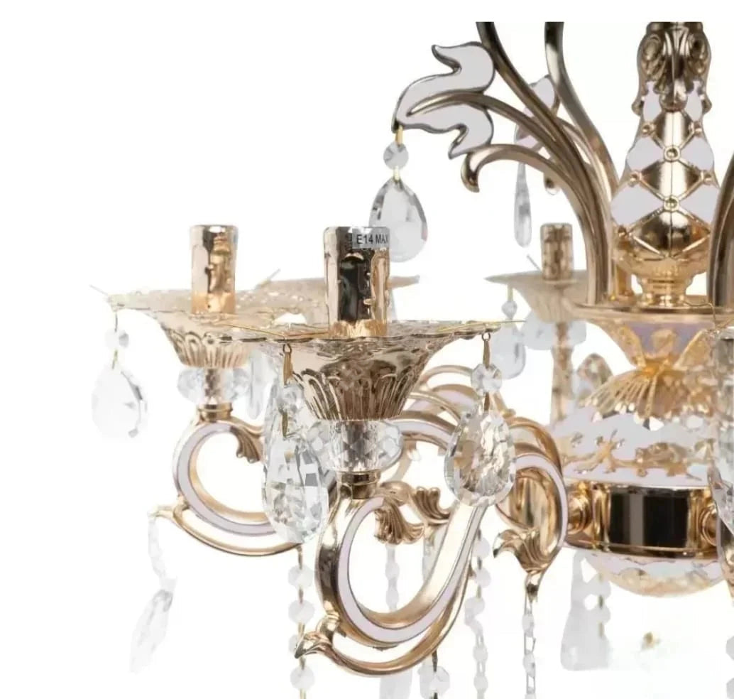 Candelabru Neoclasic Elegance Gold 12xE14 Ø75CM