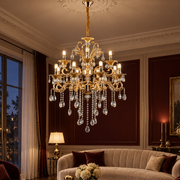 Candelabru Neoclasic Elegance Gold 8xE14 Ø74CM