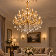 Candelabru Neoclasic Versailles Gold 15xE14 Ø99CM