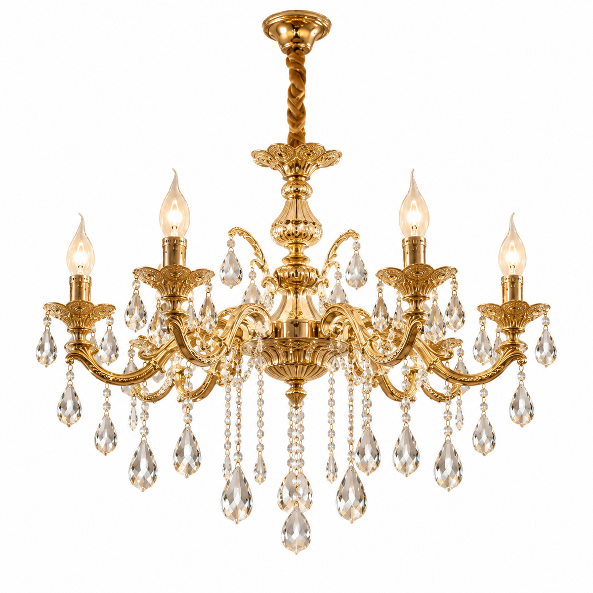 Candelabru Neoclasic Versailles Gold 8xE14 Ø70CM