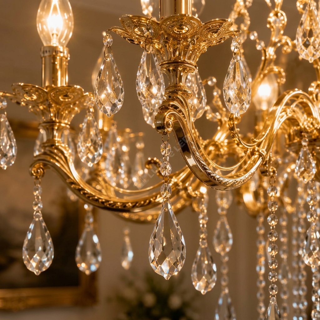 Candelabru Neoclasic Versailles Gold 8xE14 Ø70CM