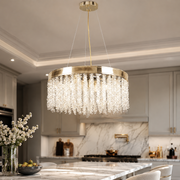Candelabru Suspendat Crystal PADOVA Golden