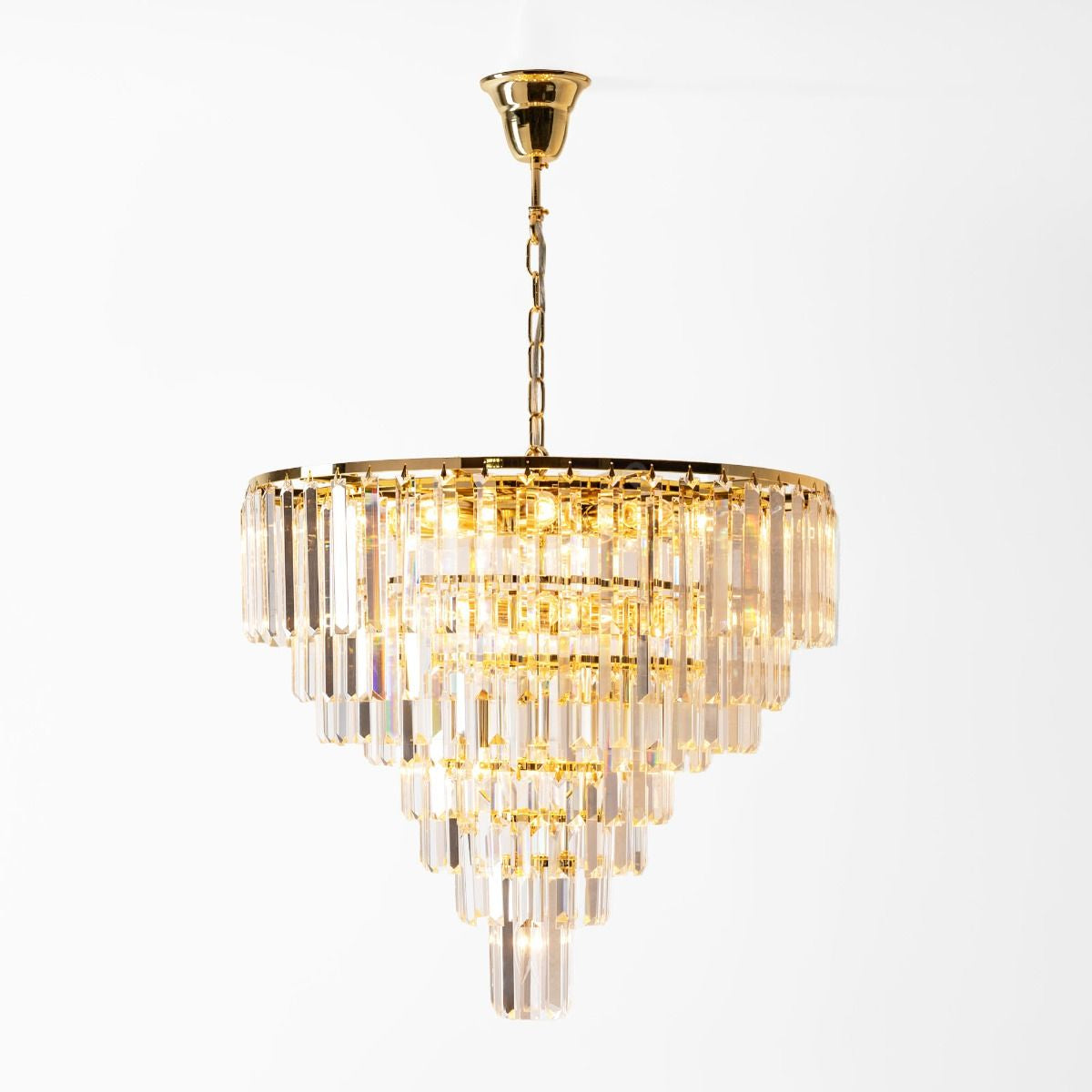 Candelabru Suspendat Versailles Crystal Gold Premium Ø61CM