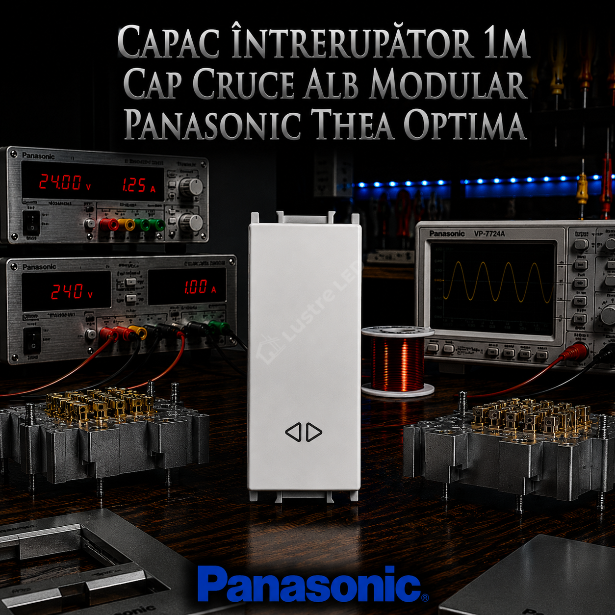 Capac Intrerupator 1M Cap Cruce Alb Modular Panasonic Thea Optima