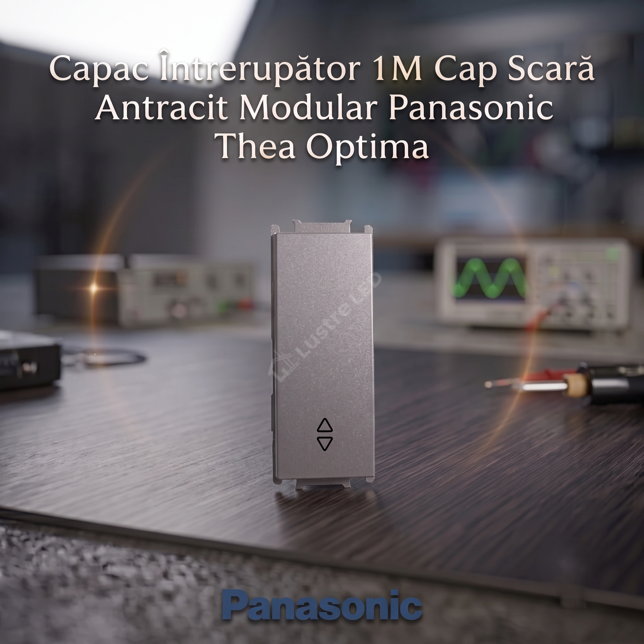 Capac Intrerupator 1M Cap Scara Antracit Modular Panasonic Thea Optima