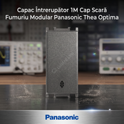 Capac Intrerupator 1M Cap Scara Fumuriu Modular Panasonic Thea Optima