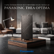 Capac Intrerupator 1M cu Revenire Negru Modular Panasonic Thea Optima