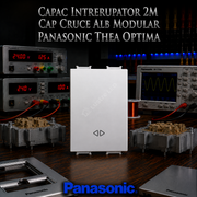 Capac Intrerupator 2M Cap Cruce Alb Modular Panasonic Thea Optima