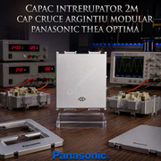 Capac Intrerupator 2M Cap Cruce Argintiu Modular Panasonic Thea Optima