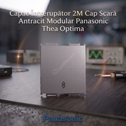 Capac Intrerupator 2M Cap Scara Antracit Modular Panasonic Thea Optima