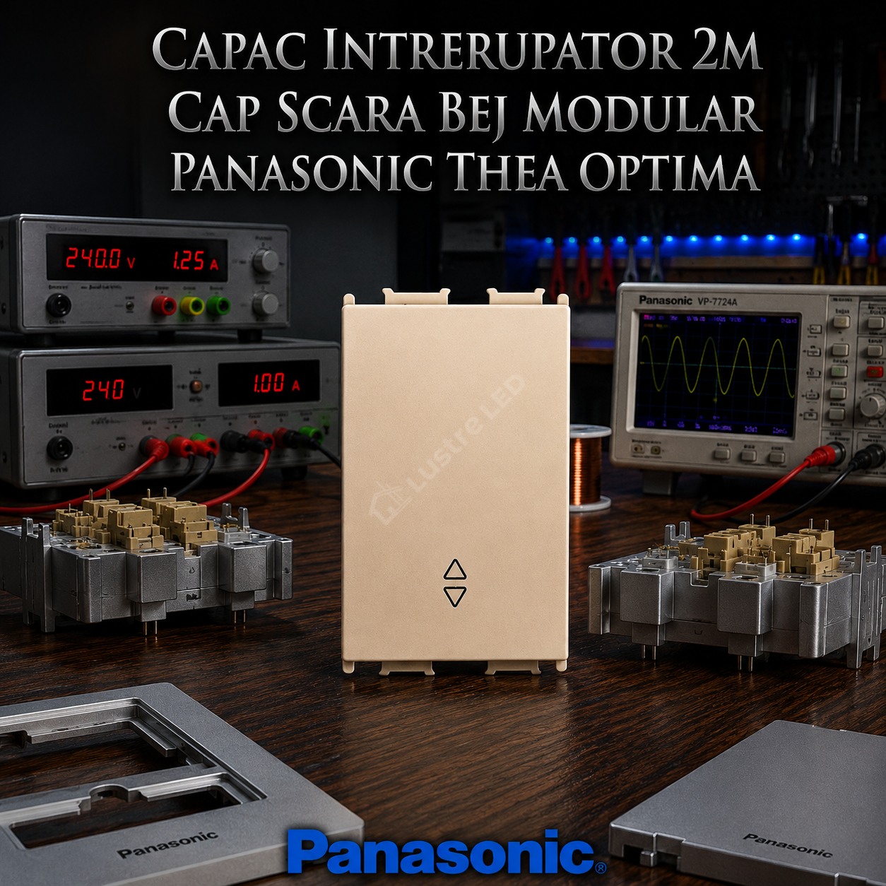 Capac Intrerupator 2M Cap Scara Bej Modular Panasonic Thea Optima