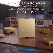 Capac Intrerupator 2M Simplu Auriu Modular Panasonic Thea Optima