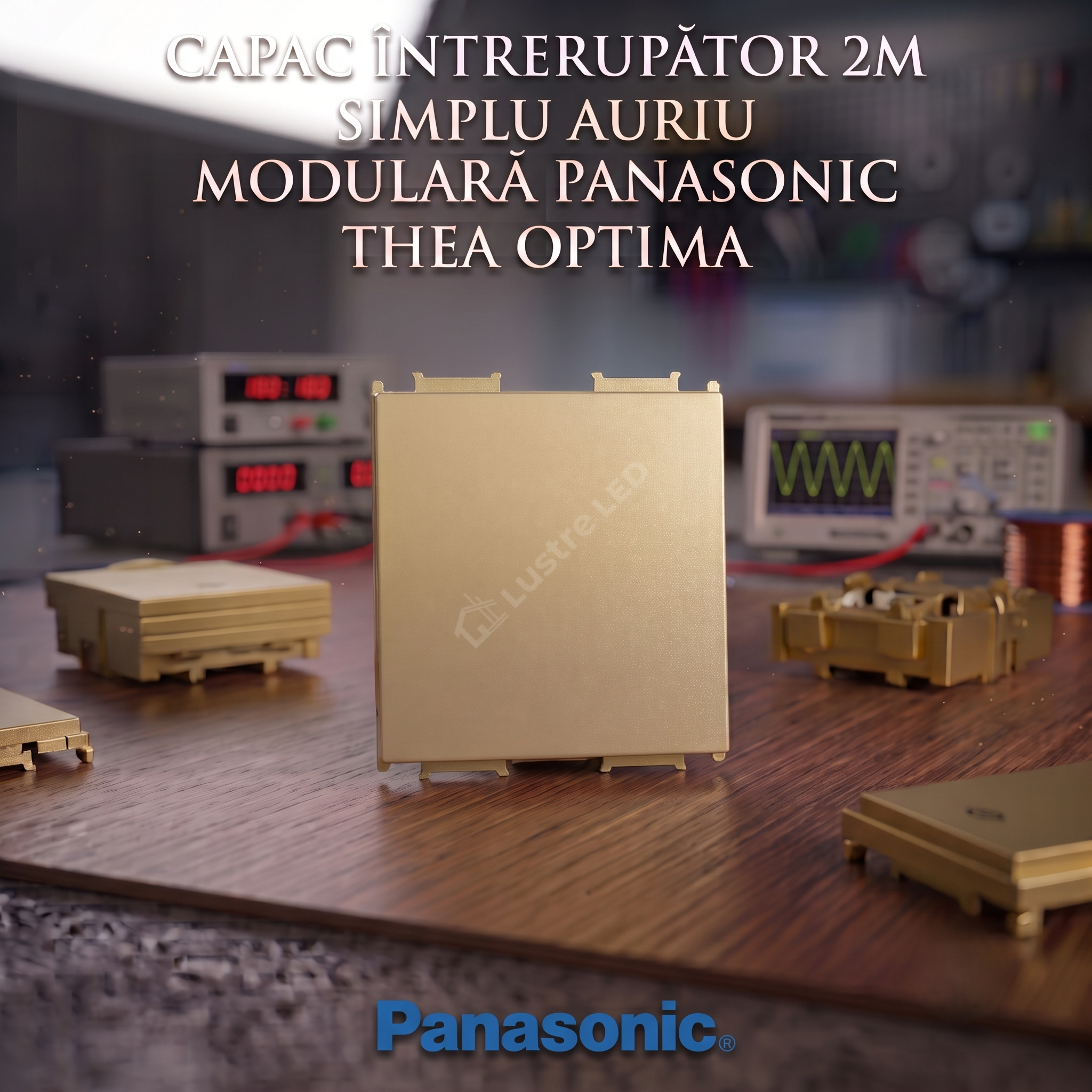 Capac Intrerupator 2M Simplu Auriu Modular Panasonic Thea Optima