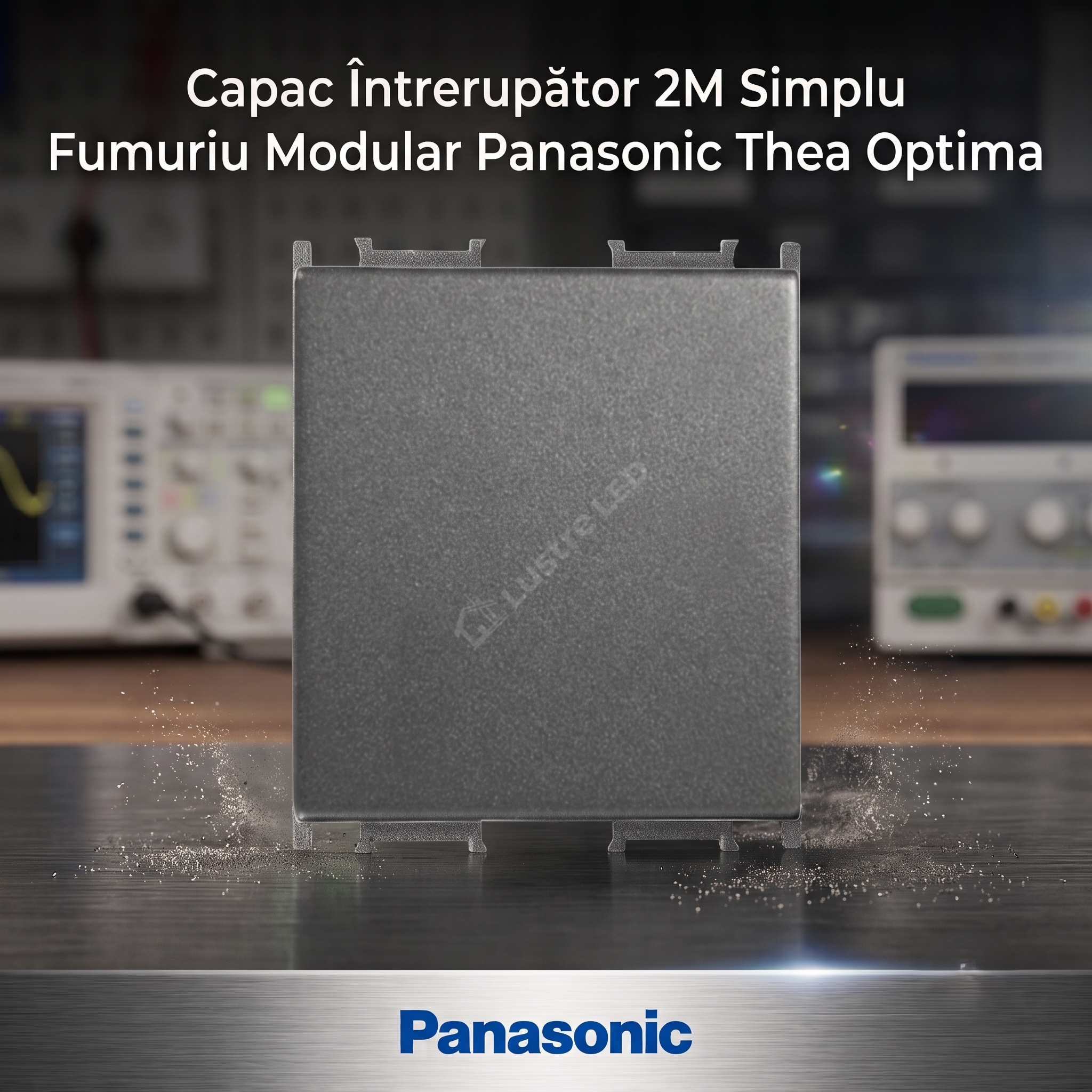 Capac Intrerupator 2M Simplu Fumuriu Modular Panasonic Thea Optima