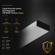 Capăt Decorativ pentru Șină Magnetică AIR BASE Black Premium