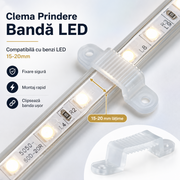 Clema Prindere Banda LED 15-20mm
