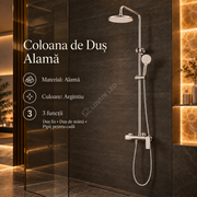 Coloana de Dus Crom Lucios 5032 3 Functii
