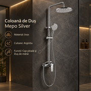 Coloana de Dus Mepo Silver din Inox
