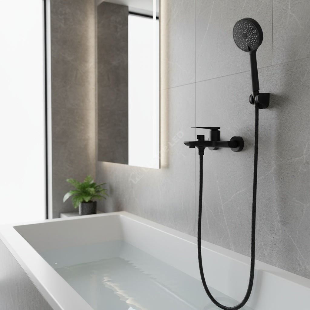 Coloana de Dus Negru 3 Functii Clasic