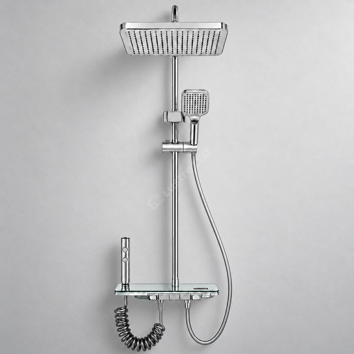 Coloana de Dus Safro White & Silver din Alama