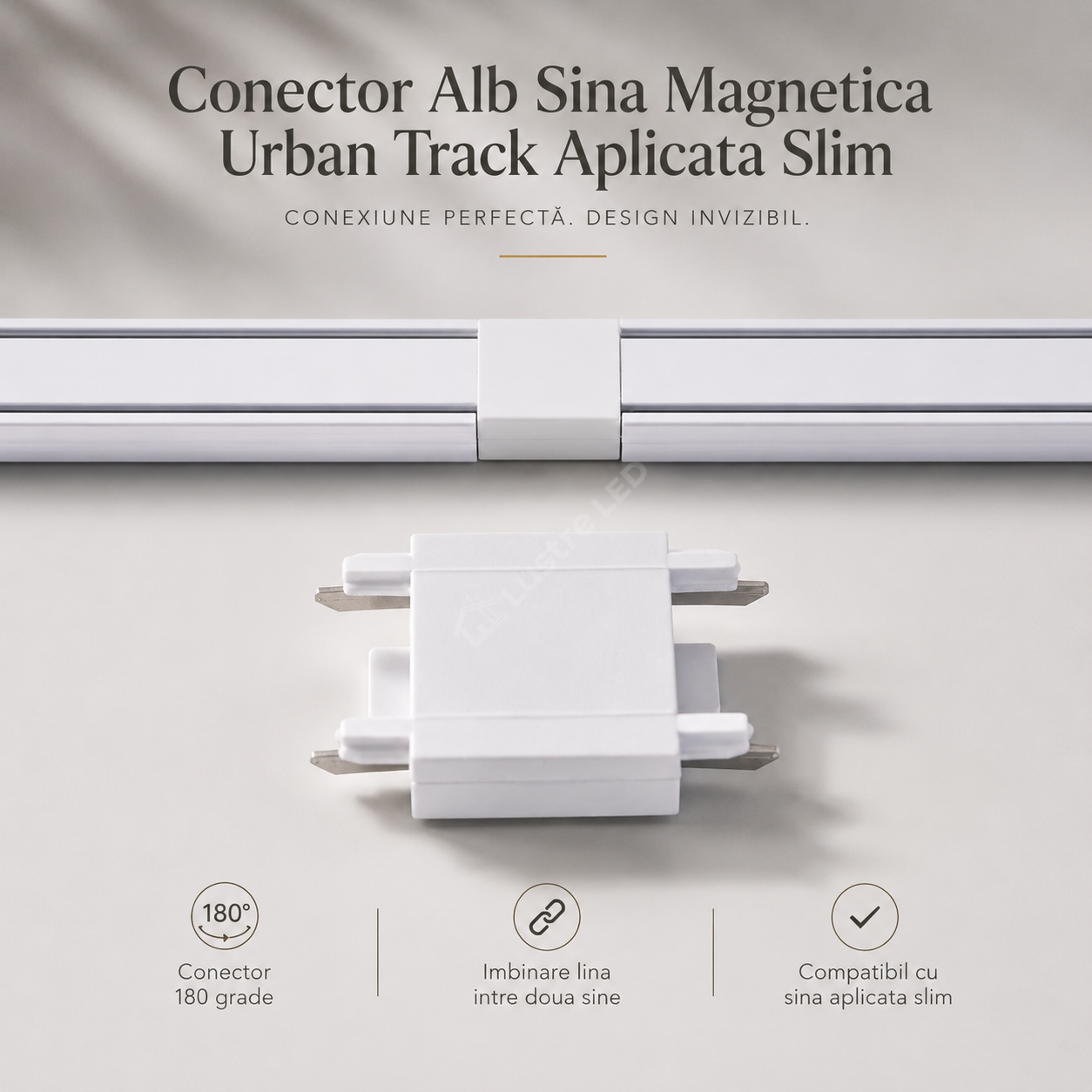 Conector Alb Sina Magnetica Urban Track Aplicata Slim