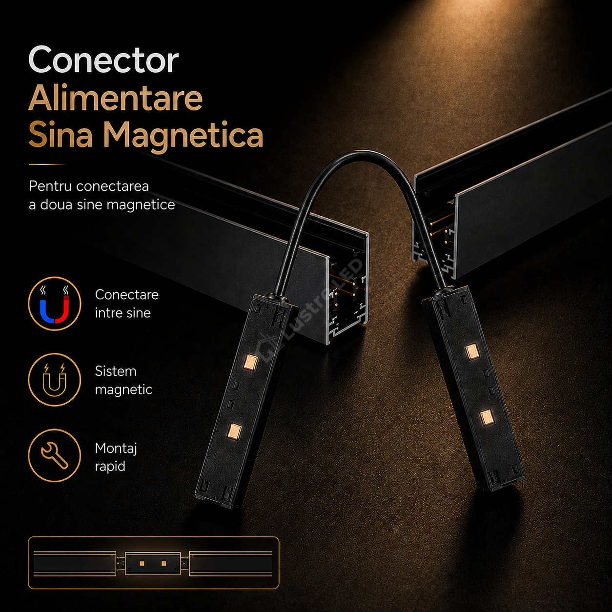 Conector Alimentare Sina Magnetica