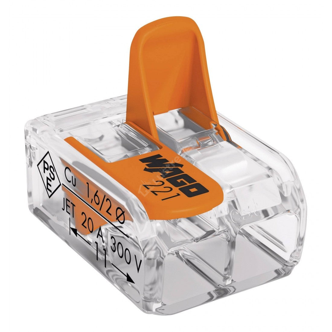 Conector Derivatie Wago Slim 2 Poli 0.5-4 mm 32A