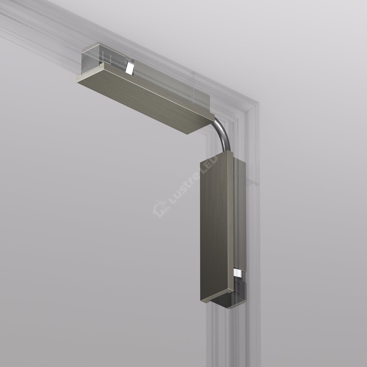 Conector Flexibil Alimentare Sina Magnetica SHINE BASE TRACK Dark Nickel Premium Perete - Tavan