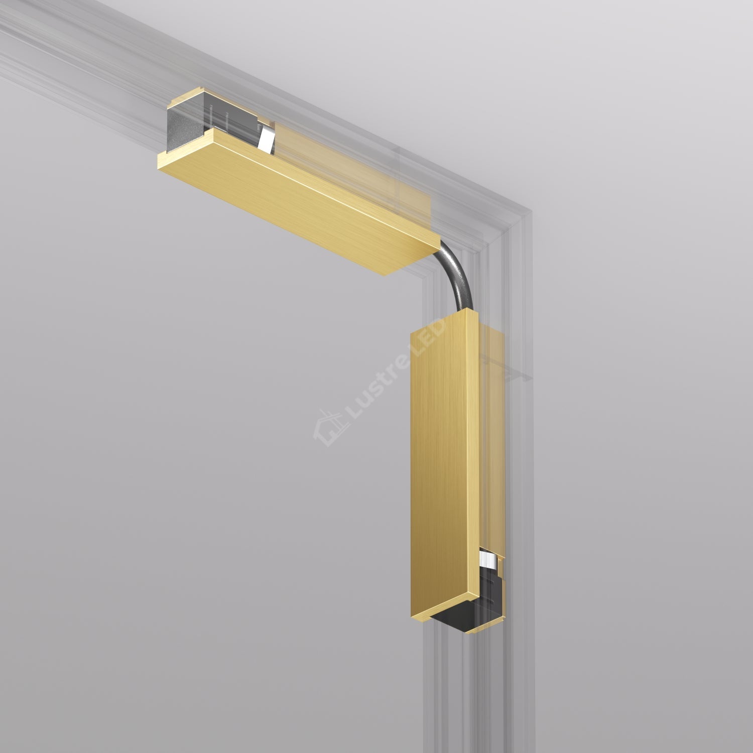 Conector Flexibil Alimentare Sina Magnetica SHINE BASE TRACK Gold Premium Perete - Tavan