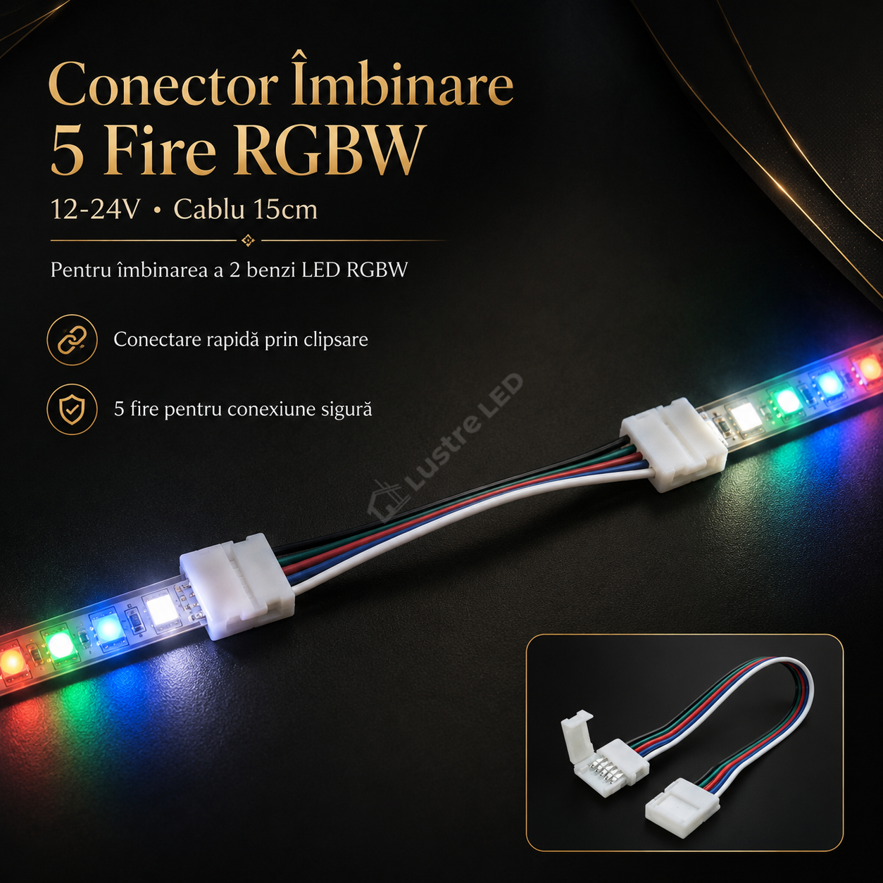 Conector Imbinare 5 Fire RGBW 12V