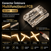 Conector Imbinare Multifunctional PCB 12-24V 8mm