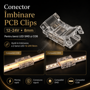 Conector Imbinare PCB Clips 12-24V 8mm