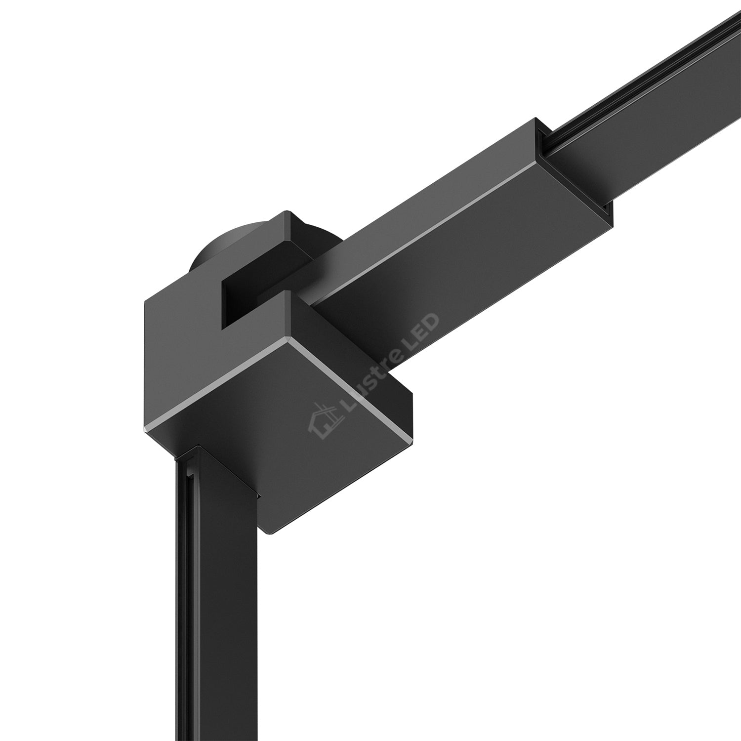 Conector Magnetic Rotativ 90° pentru Sina Magnetica AIR BASE Black Premium Perete - Tavan