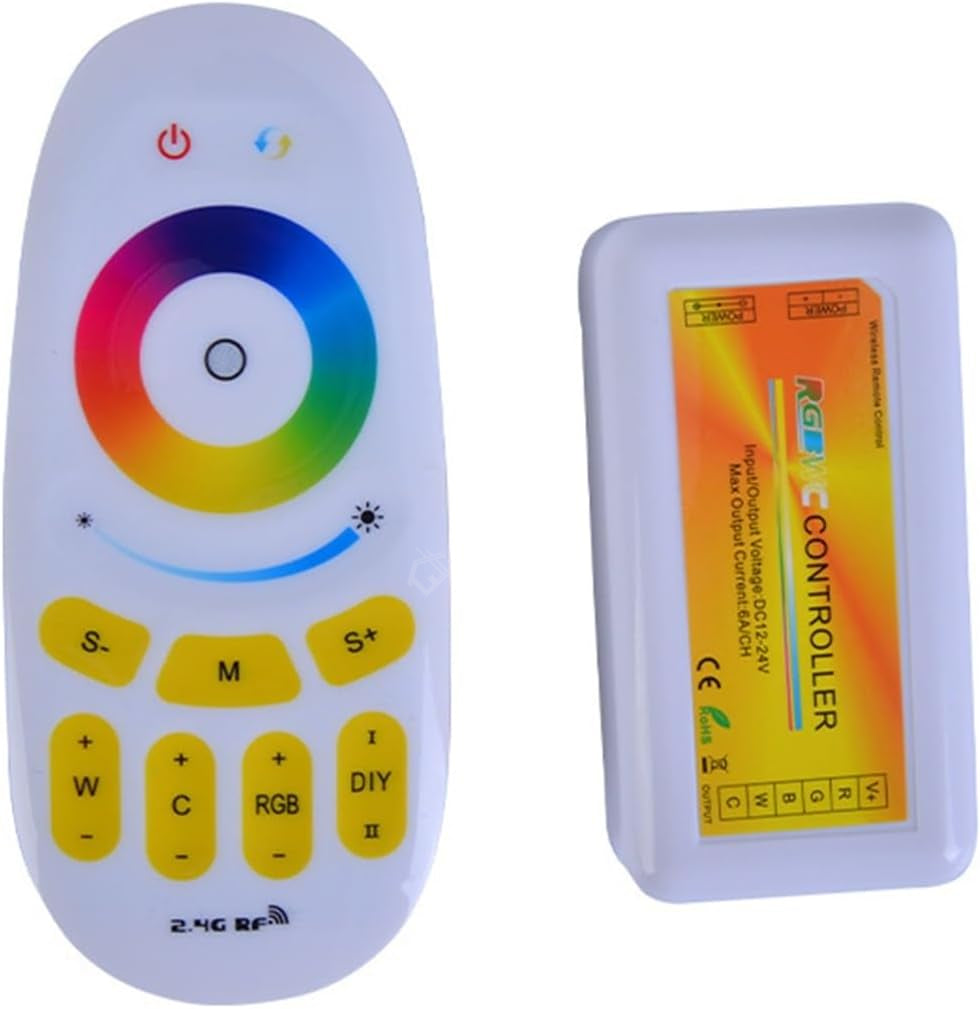 Controller RGB-CCT 12-24V 30A Touch Alb Telecomanda RF
