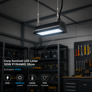 Corp Iluminat LED Liniar 50W PYRAMID 26cm IP65 Echivalent 400W
