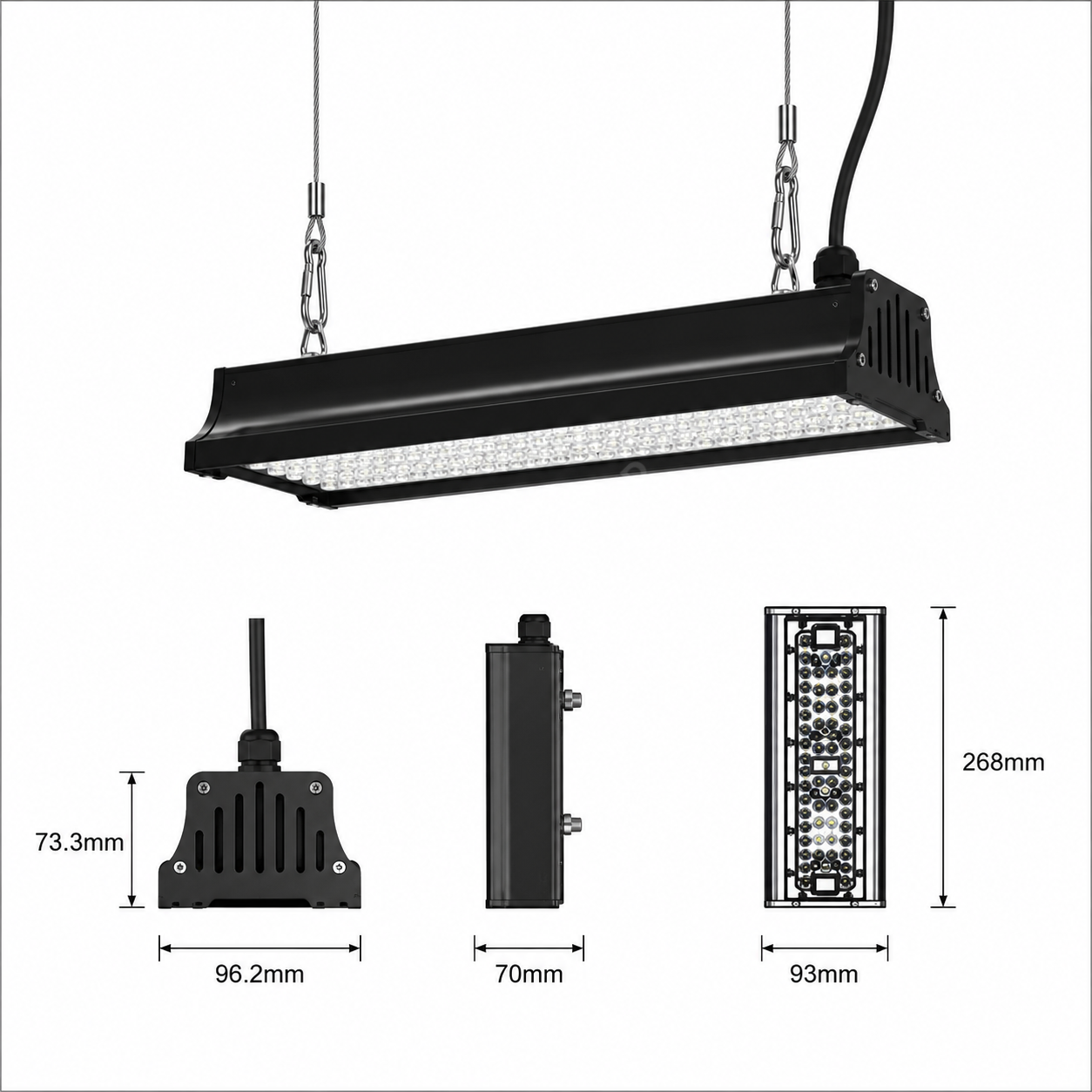Corp Iluminat LED Liniar 50W PYRAMID 26cm IP65 Echivalent 400W