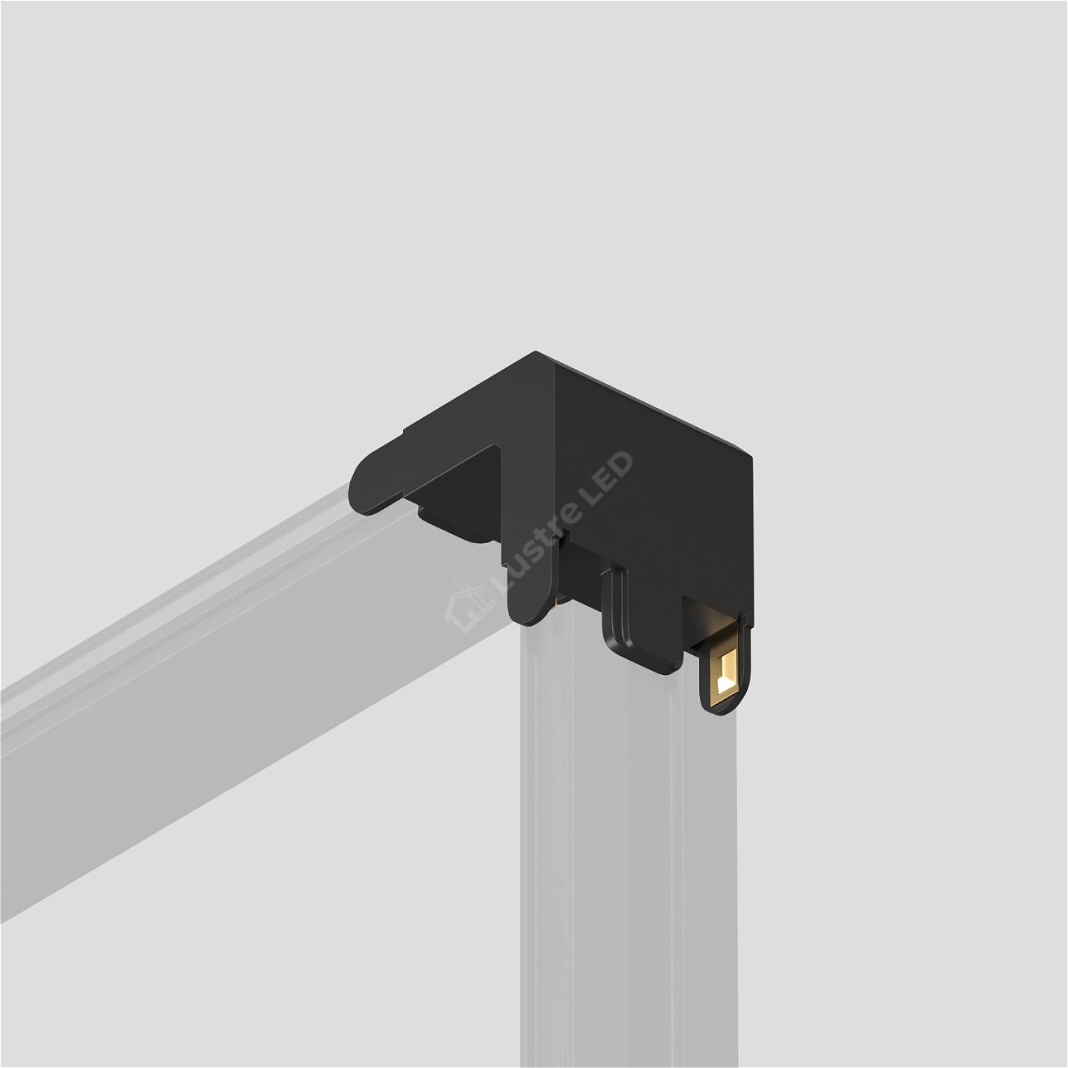Element Îmbinare 90° Perete-Tavan pentru Șină Magnetică AIR BASE Black Premium | 48V DC