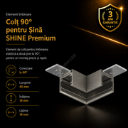 Element Imbinare Colt Sina Magnetica SHINE TRACK Dark Nickel Premium 4CM