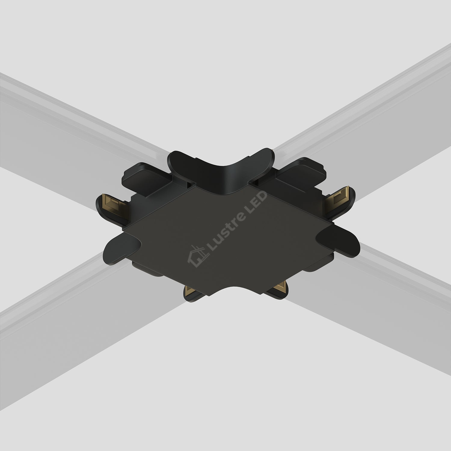 Element Îmbinare Tip X pentru Șină Magnetică AIR BASE Black Premium | 48V DC