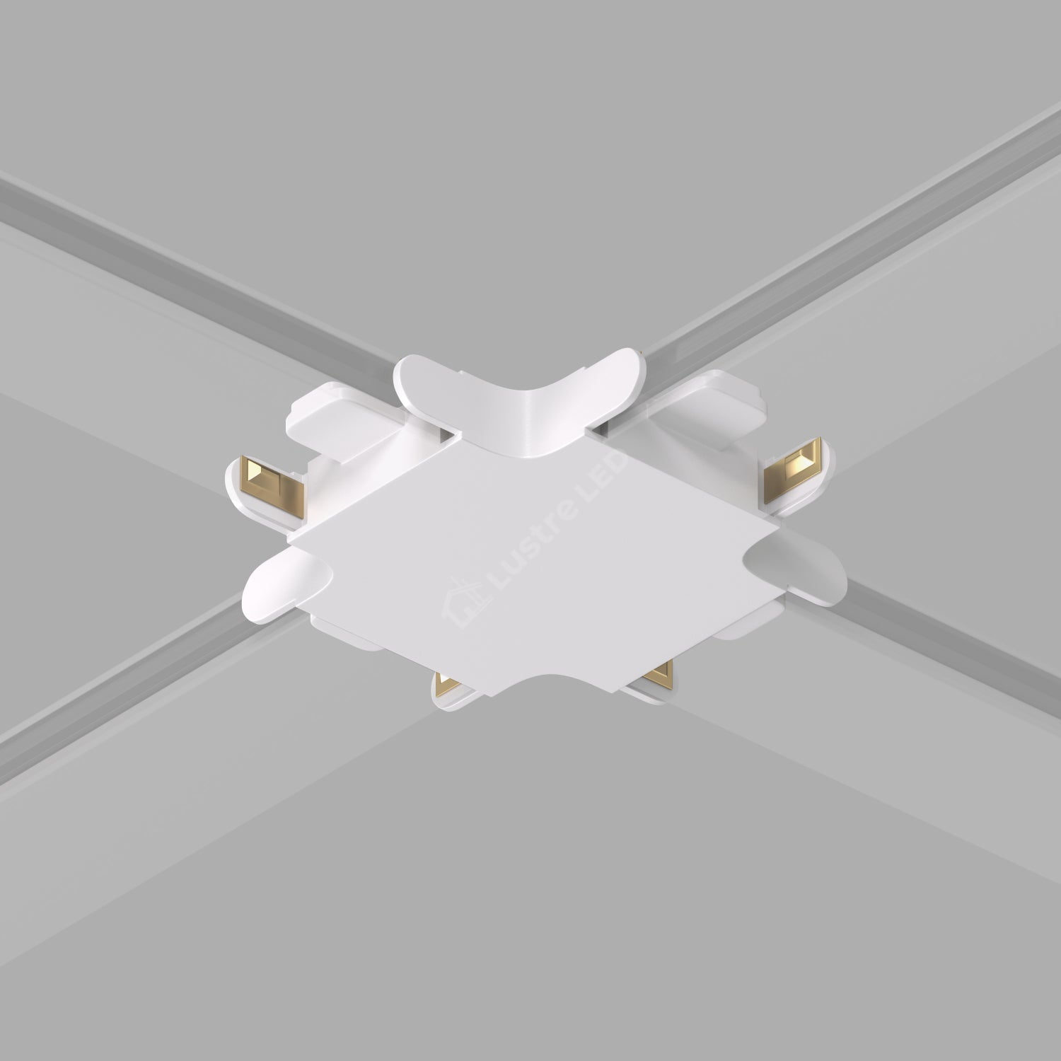Element Îmbinare Tip X pentru Șină Magnetică AIR BASE White Premium | 48V DC