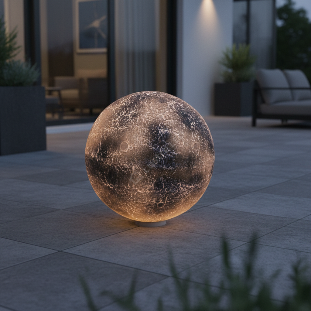 Felinar Glob BLACKGLOW 60cm, 3 Lumini, Premium