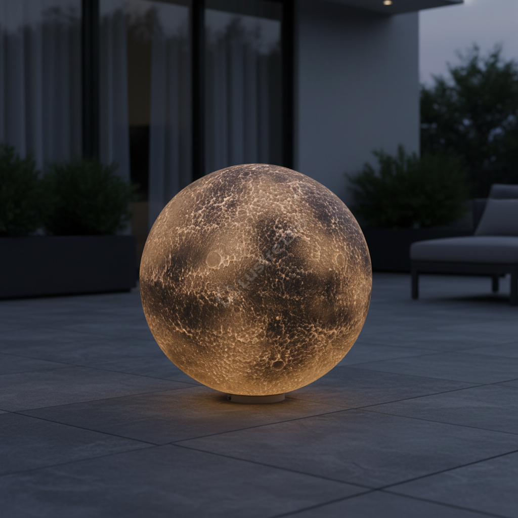 Felinar Glob BLACKGLOW 80cm, 3 Lumini, Premium