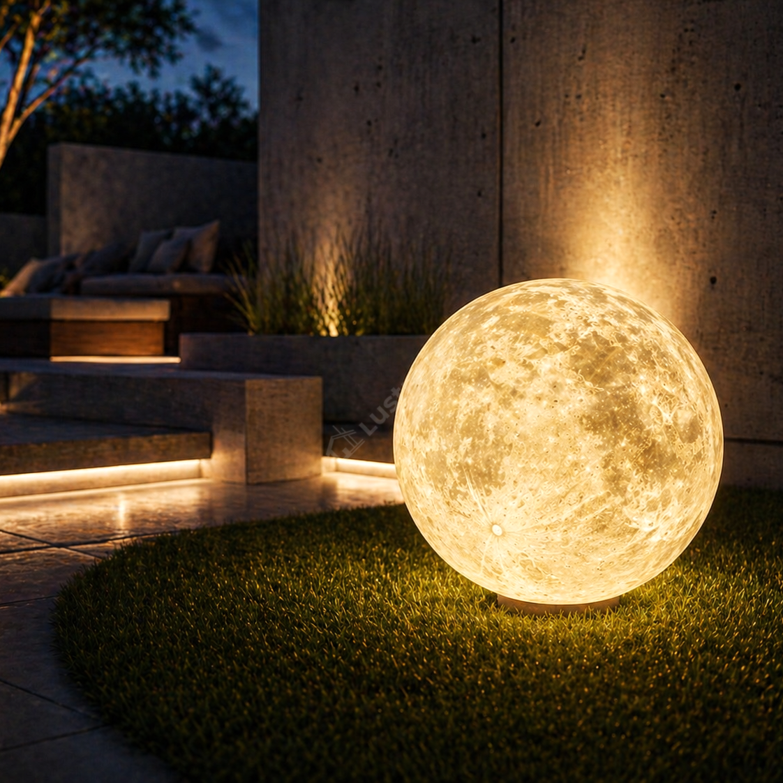 Felinar Glob MOONGLOW 60cm, 3 Lumini, Premium