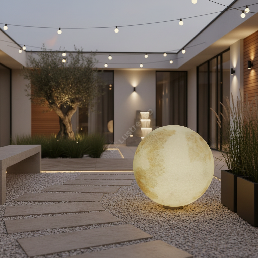 Felinar Glob MOONGLOW 60cm, 3 Lumini, Premium