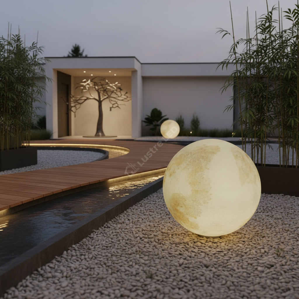 Felinar Glob MOONGLOW 60cm, 3 Lumini, Premium