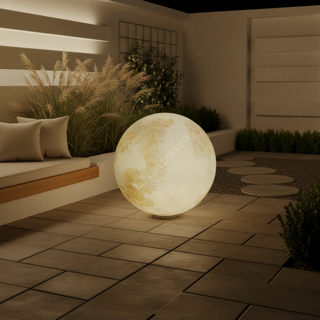 Felinar Glob MOONGLOW 60cm, 3 Lumini, Premium