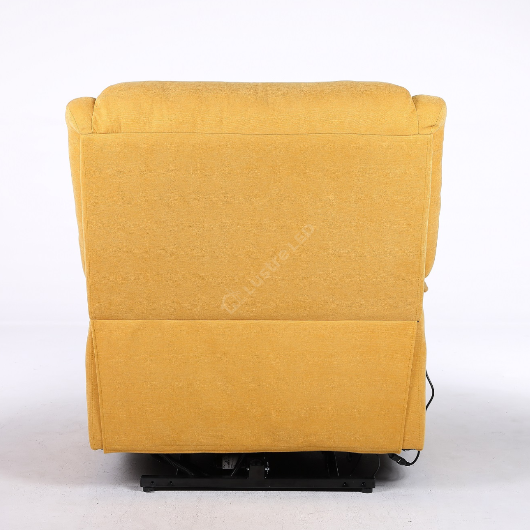 Fotoliu cu Masaj și Încălzire Recliner Electric Galben FOTOLIU CU MASAJ/RECLINER/INCALZIRE / GALBEN Chairs