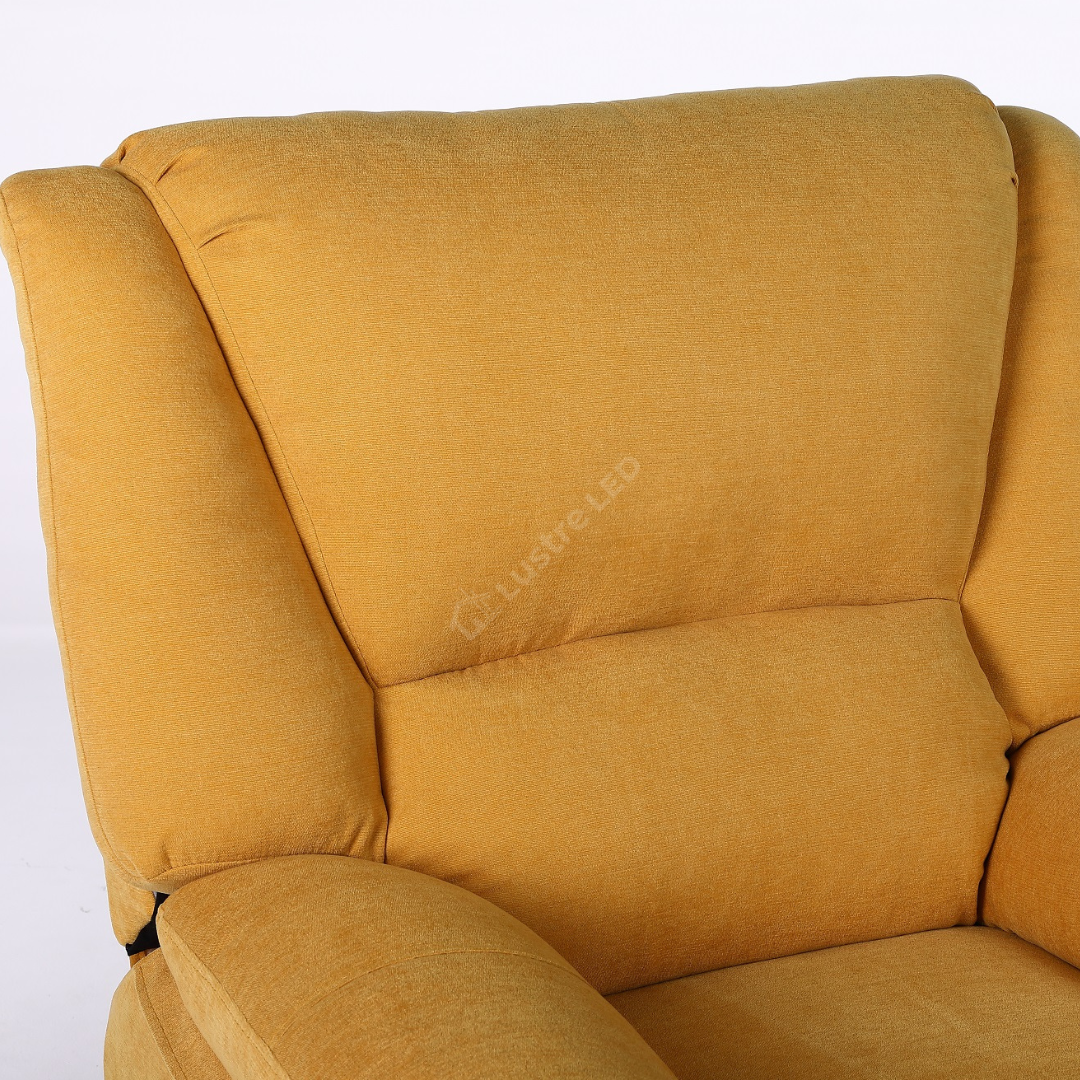 Fotoliu cu Masaj și Încălzire Recliner Electric Galben FOTOLIU CU MASAJ/RECLINER/INCALZIRE / GALBEN Chairs